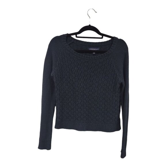 Aeropostale Green Knit Women's Sweater Size Medium - Picture 1 of 4